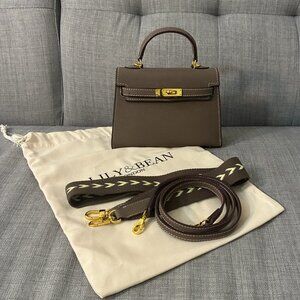 Lily & Bean Mini Hettie Leather Crossbody Bag - Mocha Color (Etoupe)